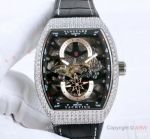 2019 New Franck Muller Vanguard Yachting Anchor Skeleton Watches SS Diamond